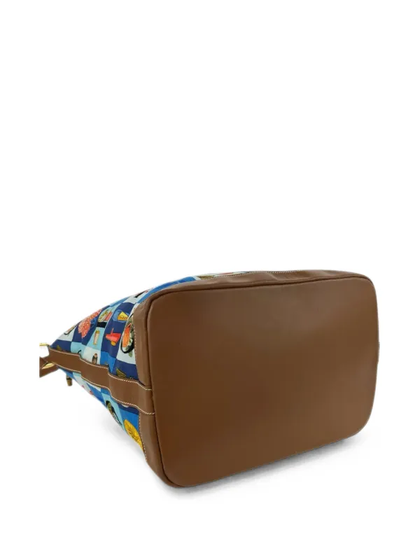 Gucci Pre-Owned 1990-2000 プリント キャンバス ショルダーバッグ