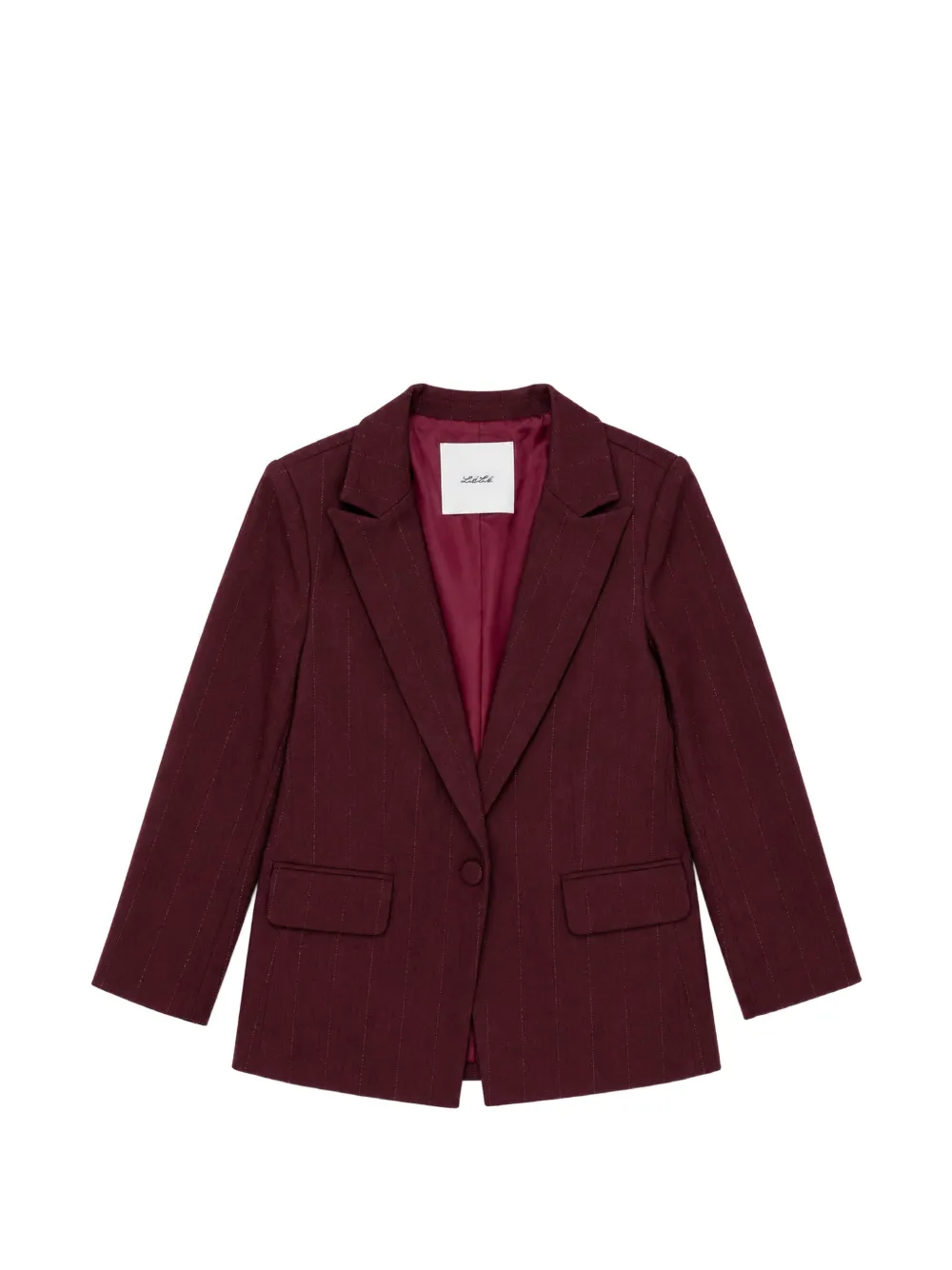 Miss Grant Kids pinstripe single-breasted blazer - Rot