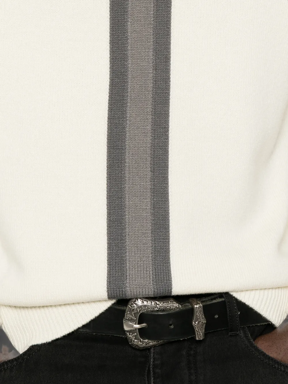 Gucci Trui met ronde hals en gestreept detail Wit