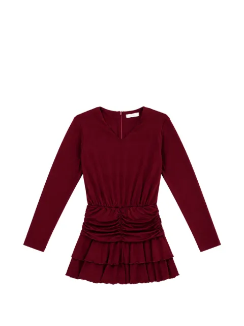 Miss Grant Kids ruched tiered dress