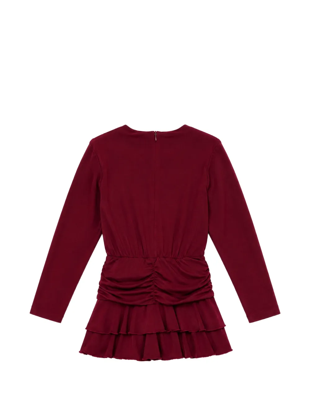 Miss Grant Kids Jurk met ruches Rood