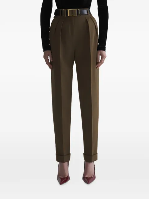 Mugler kaki carrot pants