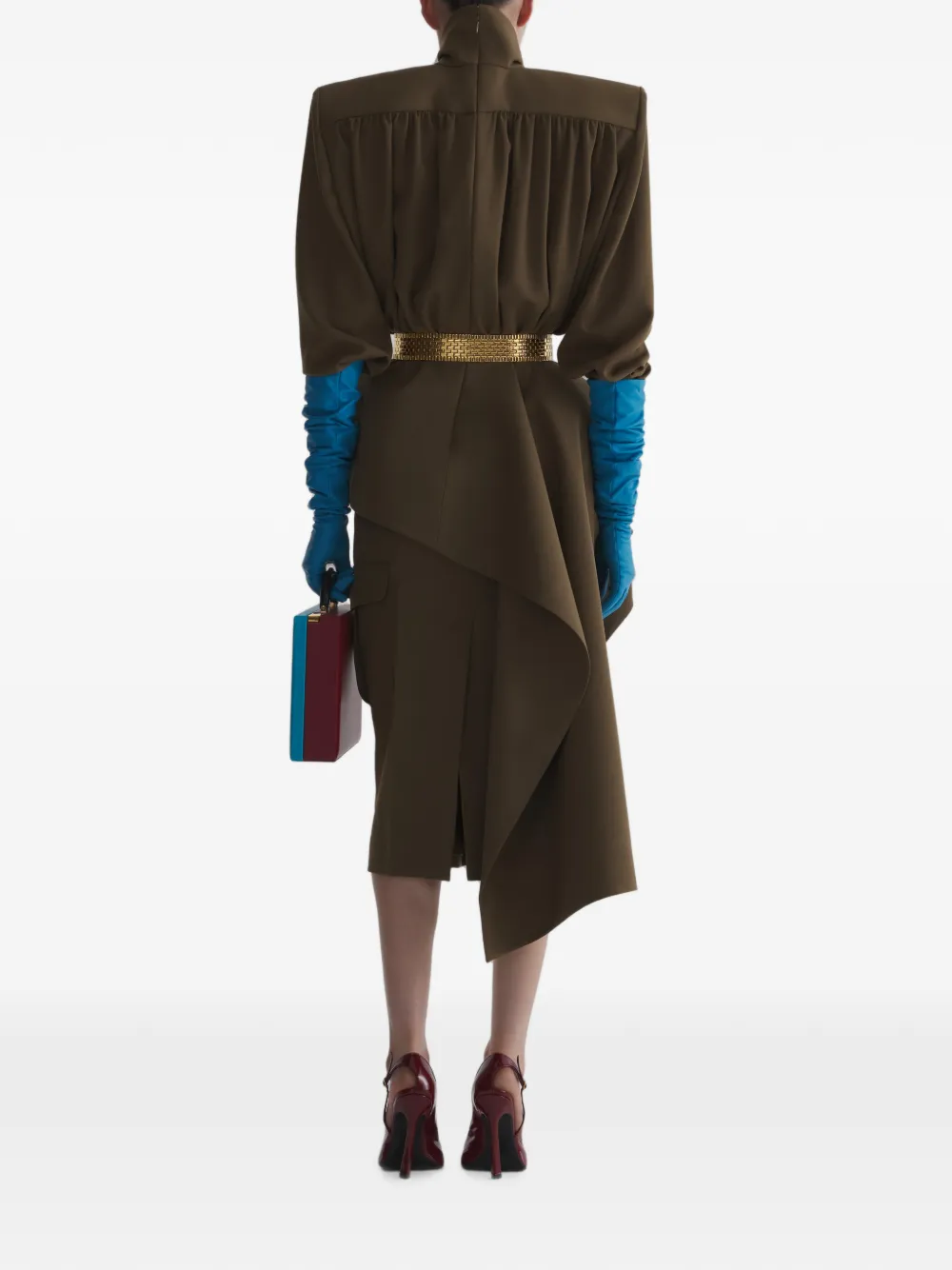 Mugler Peplumblouse Groen