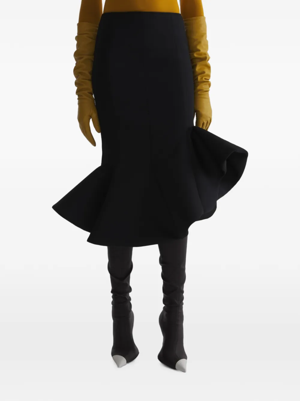 Mugler Gonna a sirena nera - Nero