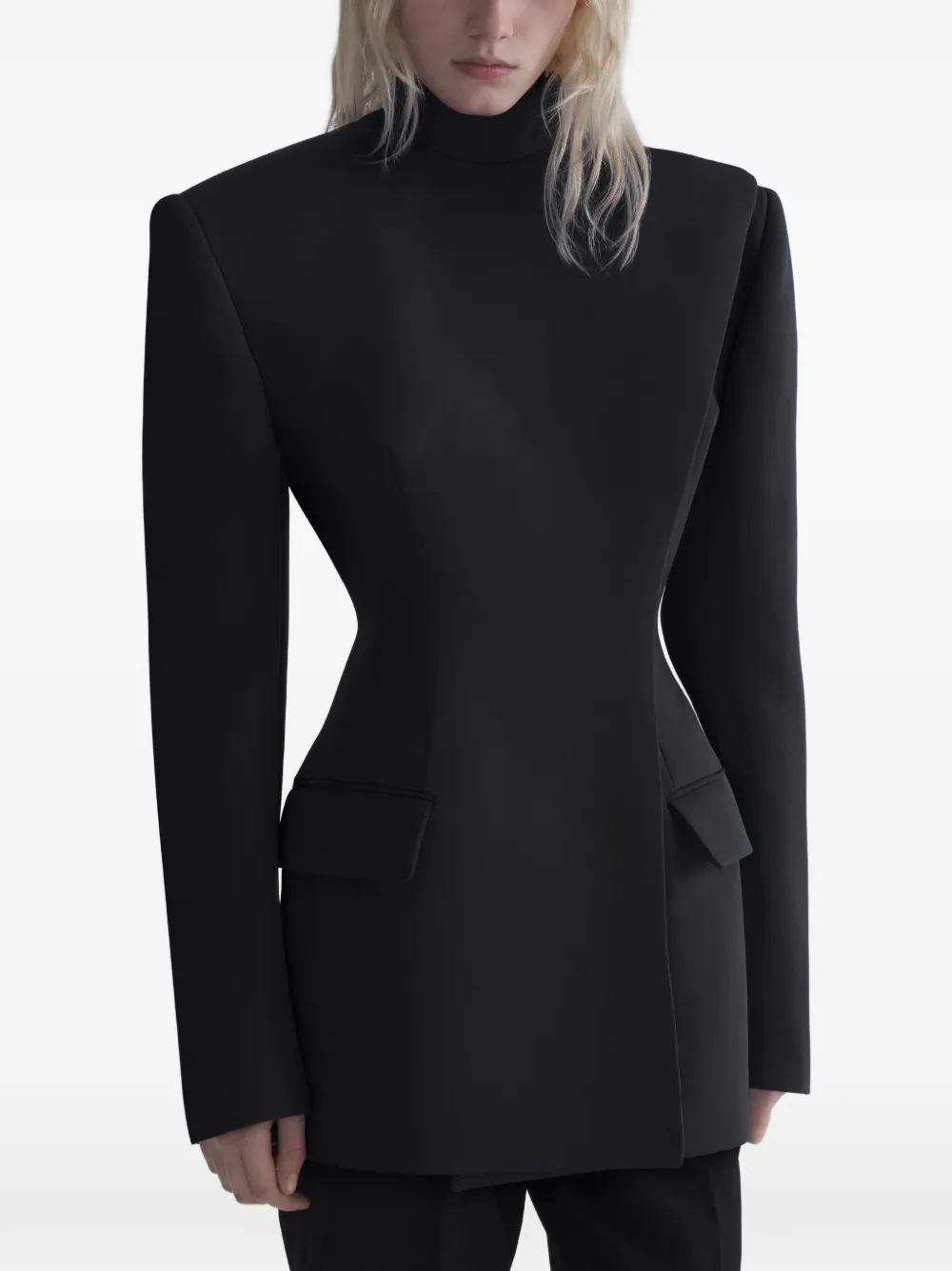 Mugler black uniform jacket