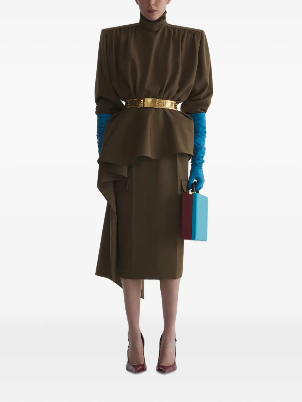 Mugler Cargo-blouse Bruin