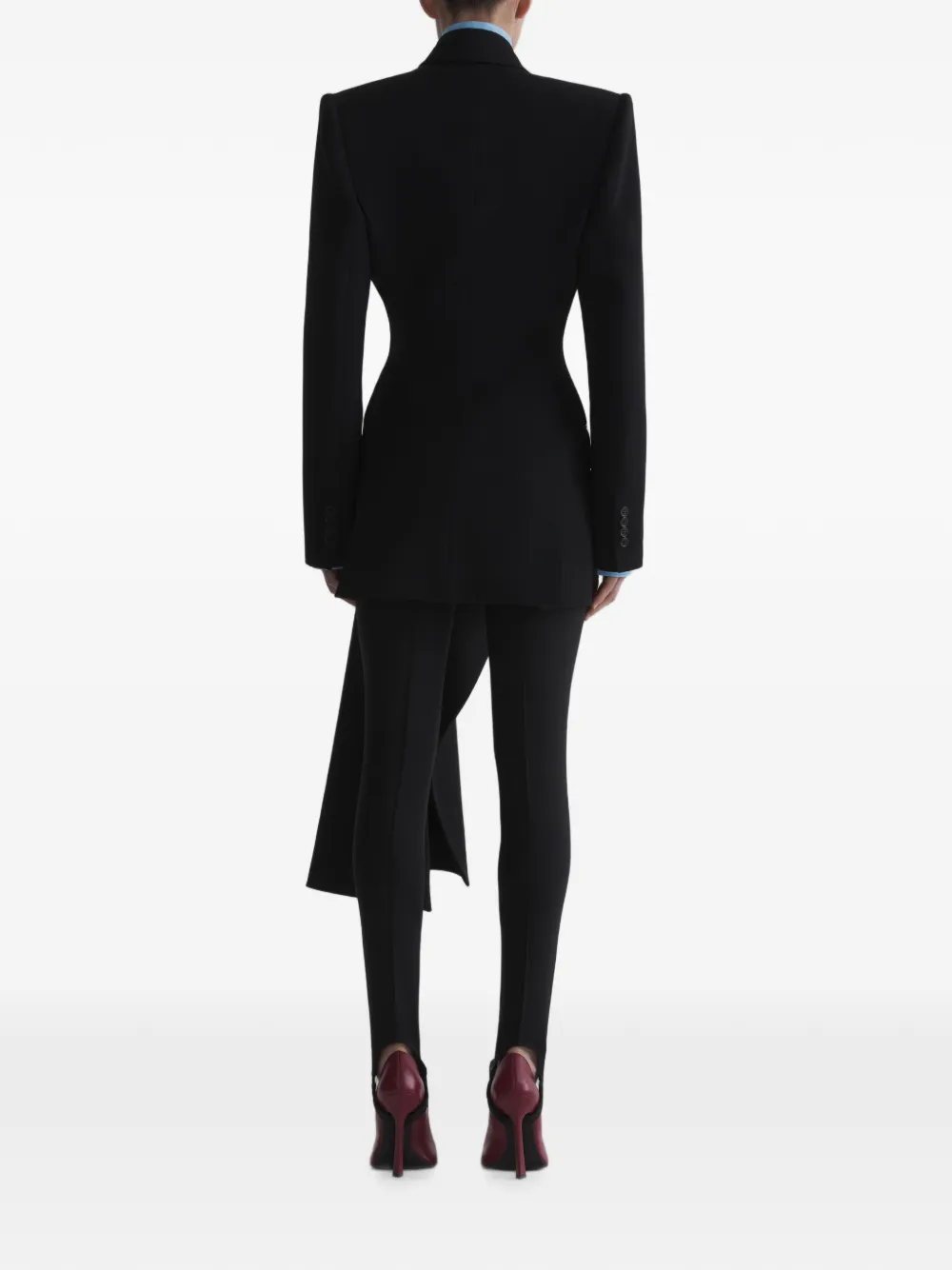 Mugler Gedrapeerd jack Zwart