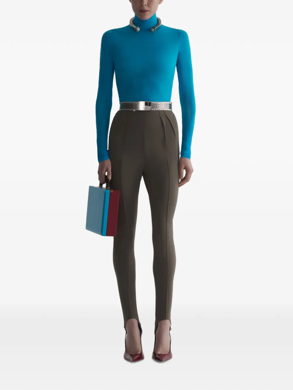 Mugler Top met lange mouwen Blauw