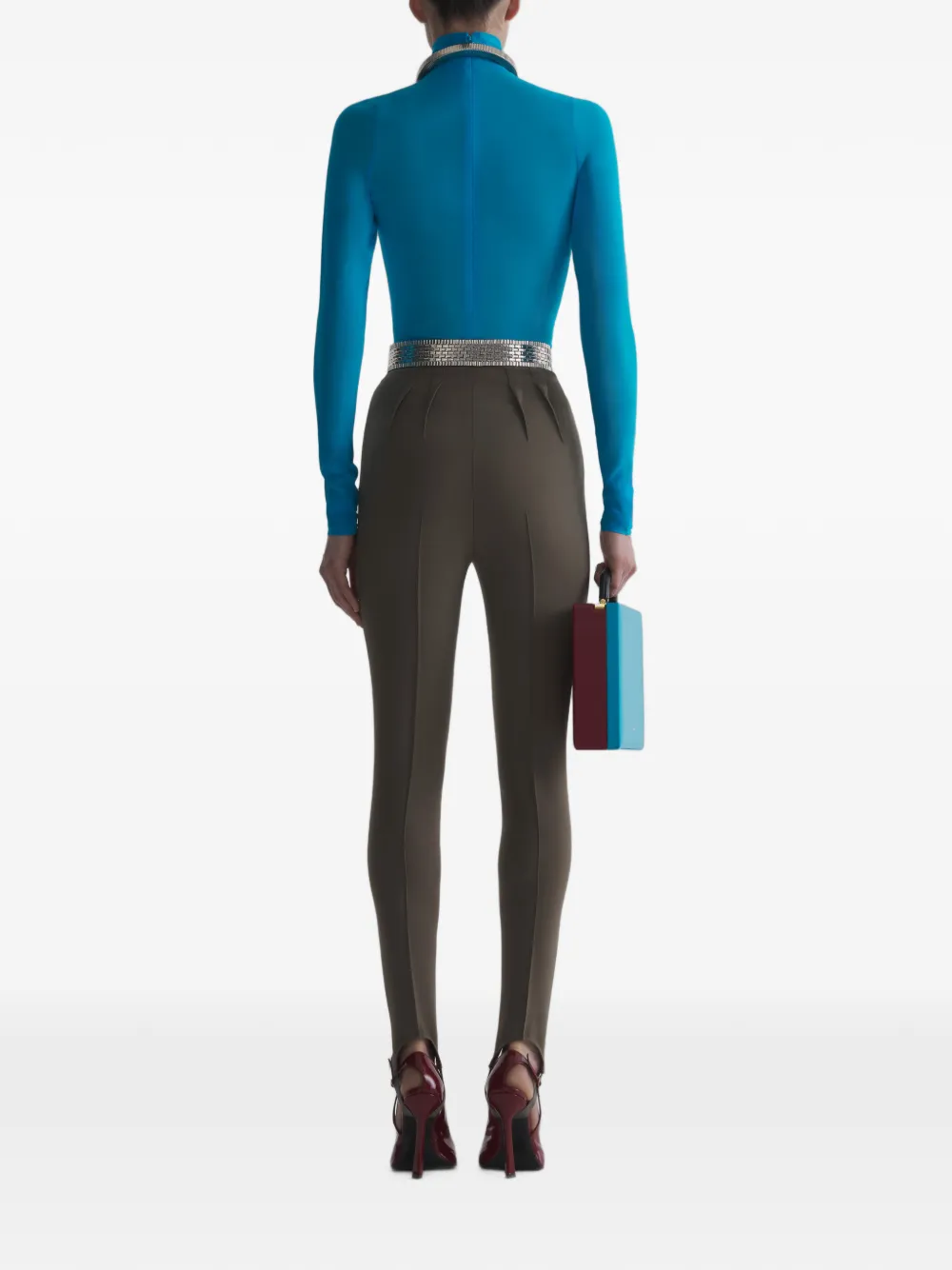 Mugler Top met lange mouwen Blauw