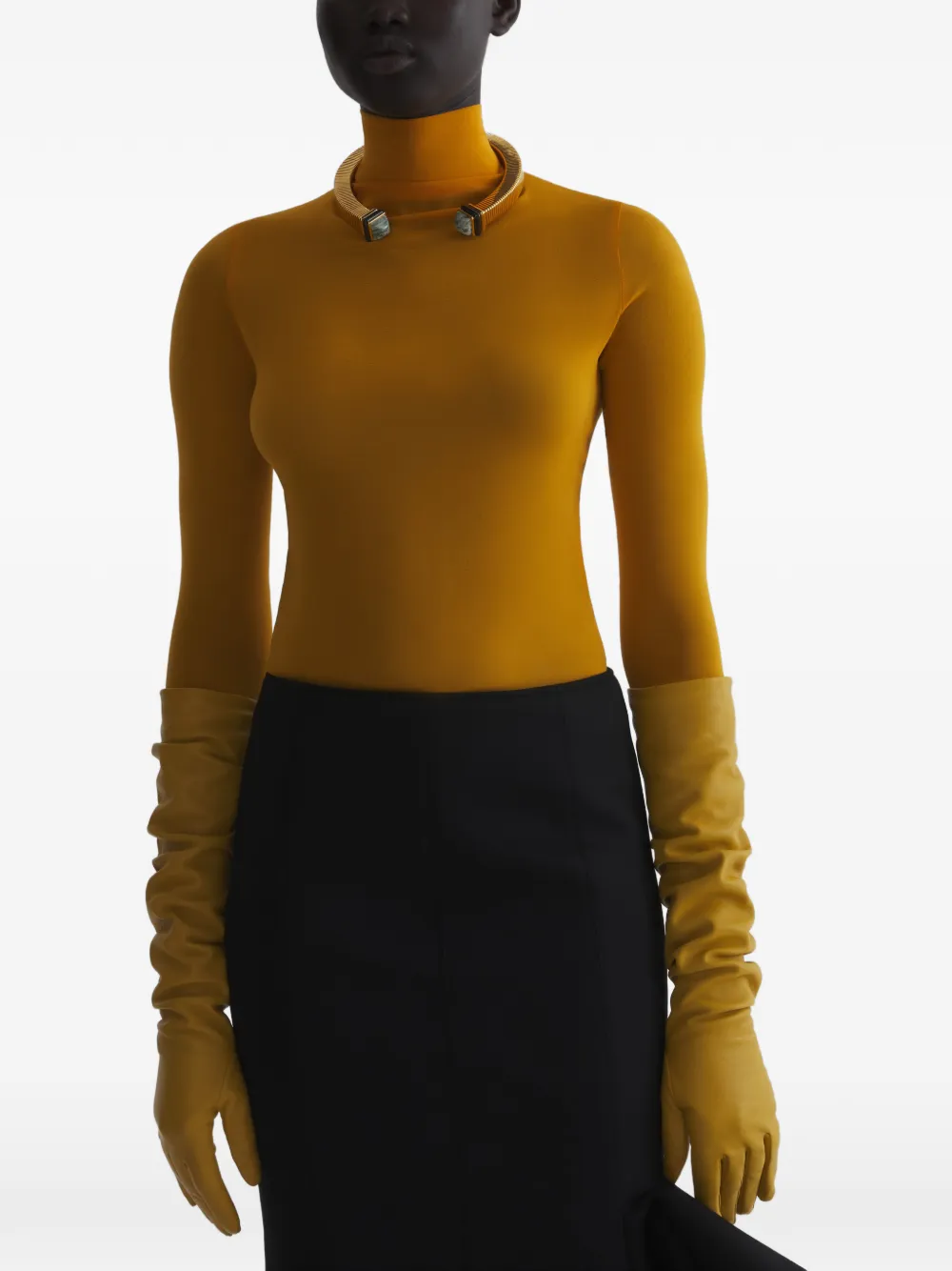 Mugler Top met lange mouwen Oranje