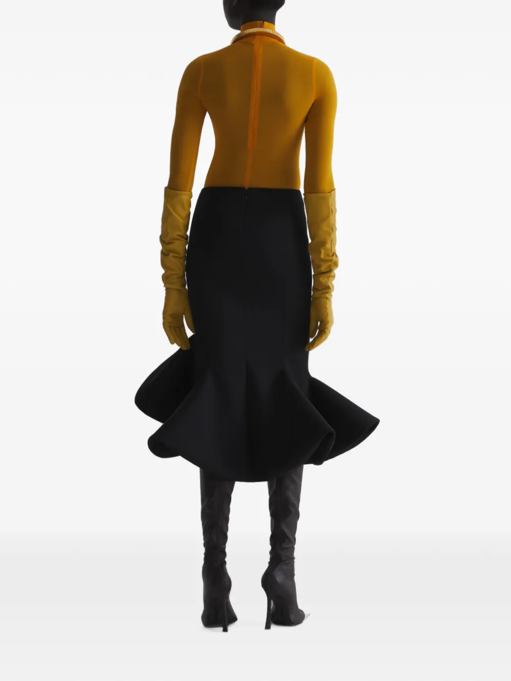 Mugler Top met lange mouwen Oranje