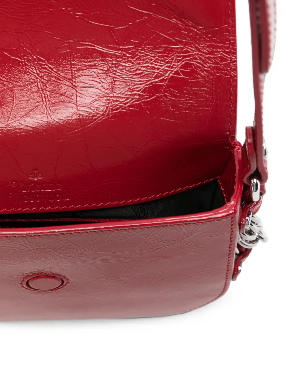 Vivienne Westwood Hunter crossbodytas met Orb-plakkaat Rood