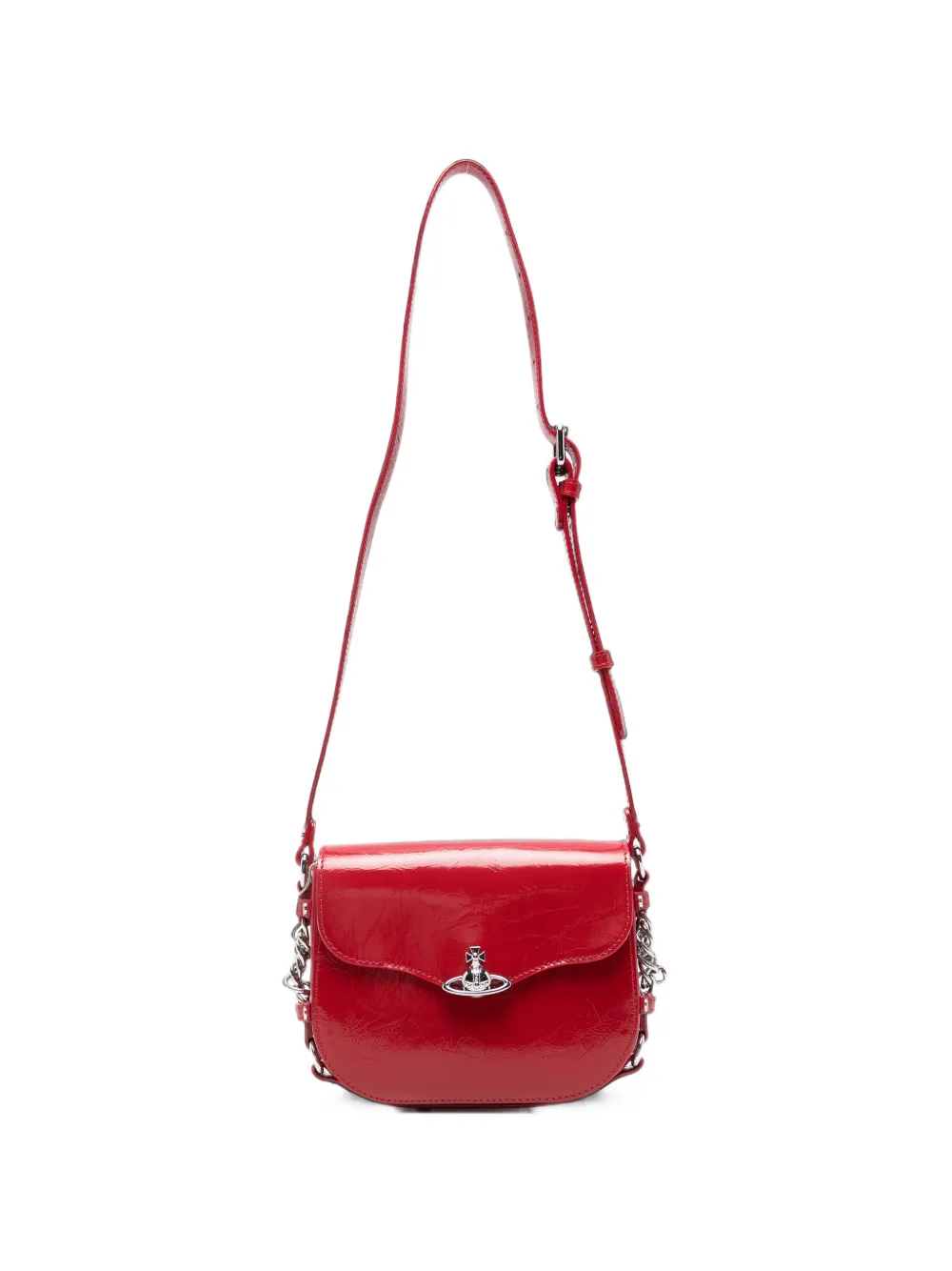 Vivienne Westwood Hunter Orb-plaque crossbody bag - Rosso