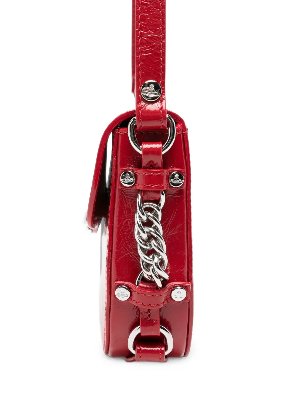 Vivienne Westwood Hunter crossbodytas met Orb-plakkaat Rood