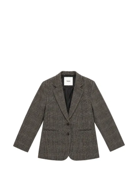 Miss Grant Kids check-pattern notched-lapel blazer