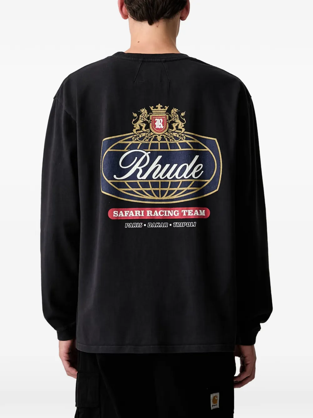 RHUDE T-shirt met logoprint Zwart