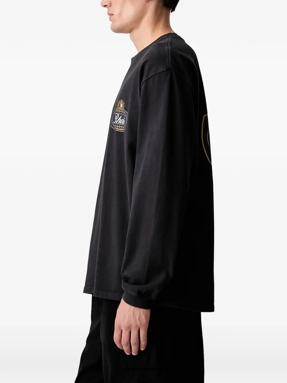 RHUDE T-shirt met logoprint Zwart