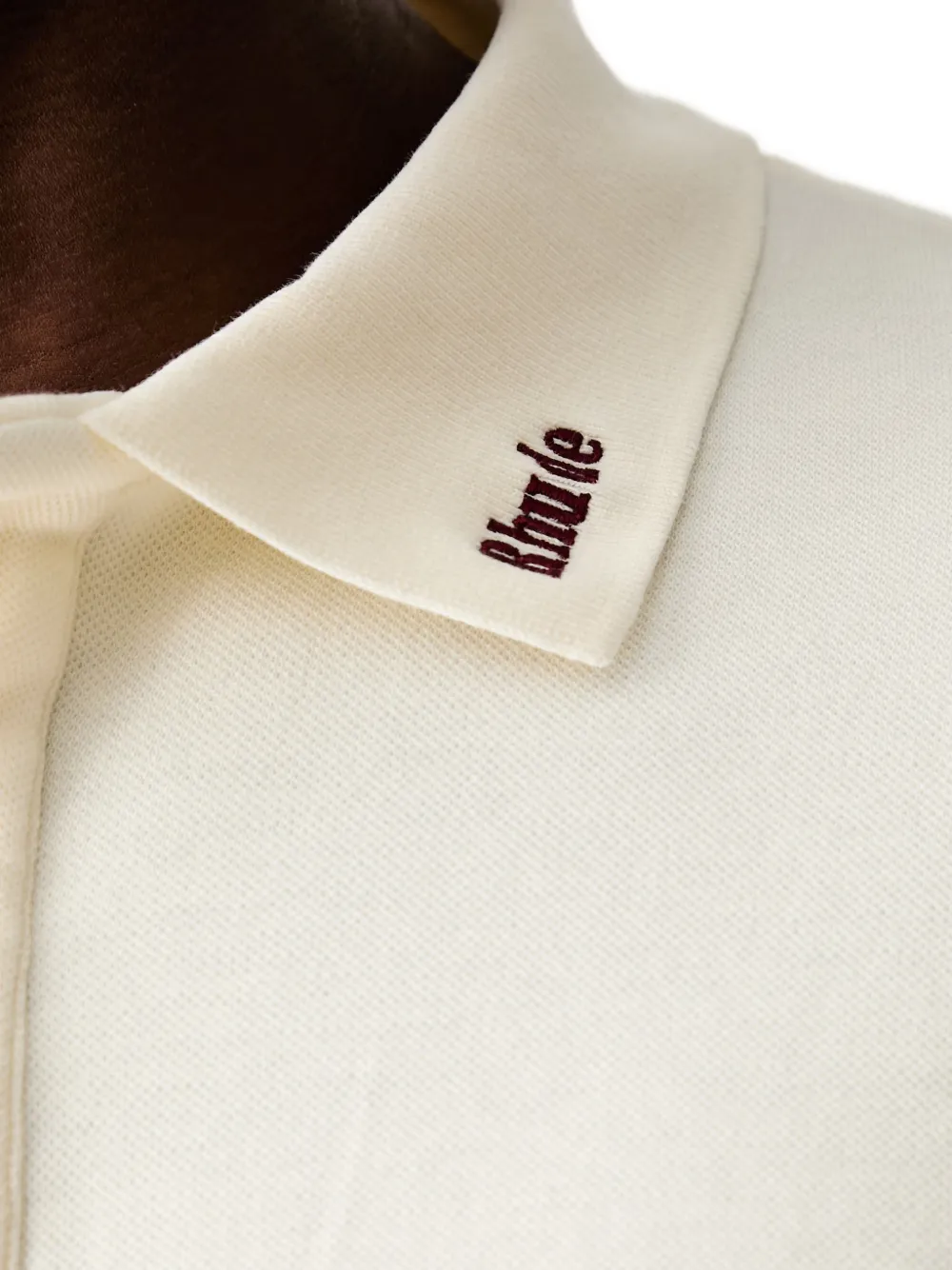 RHUDE Katoenen poloshirt Beige