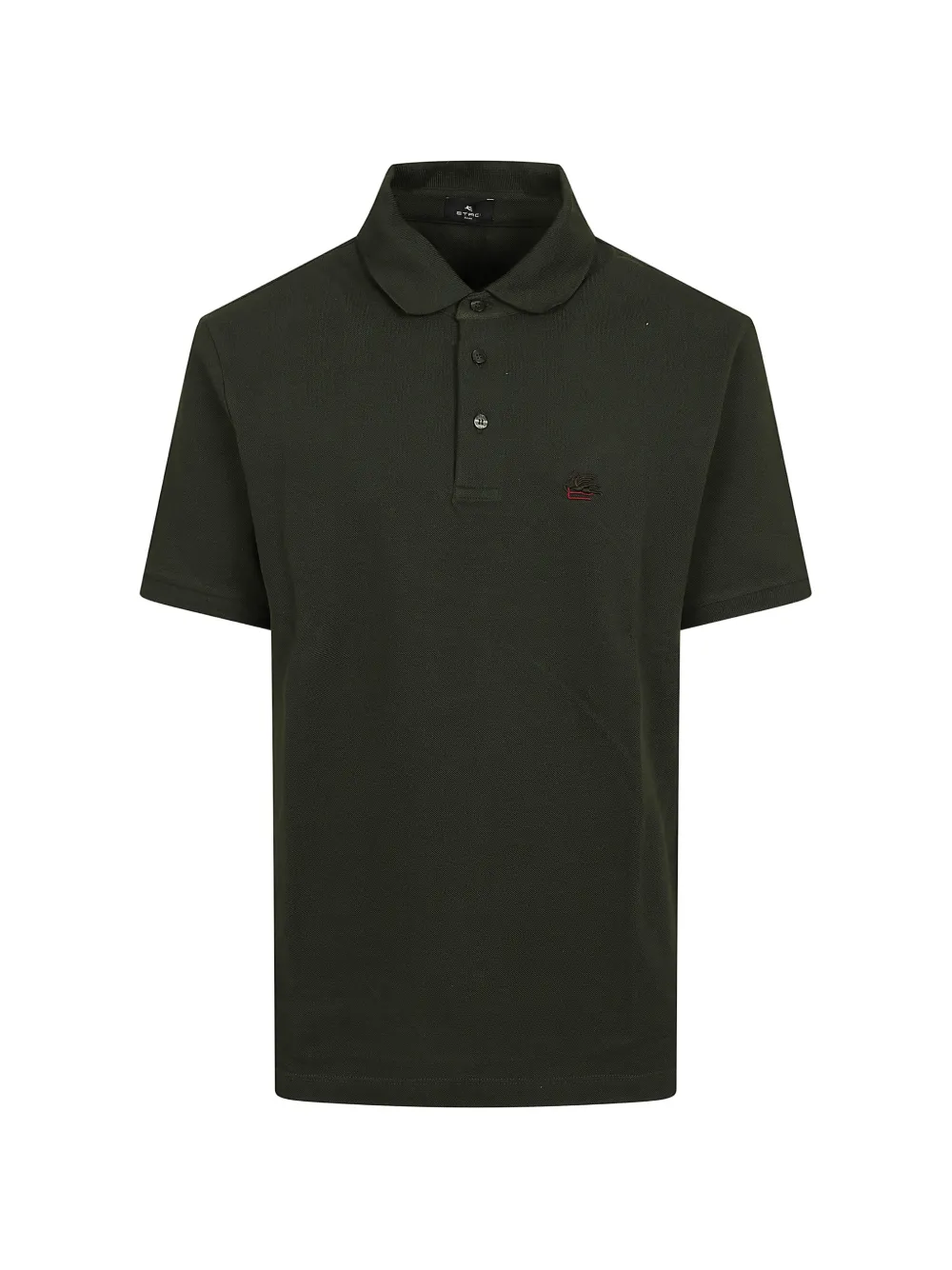 ETRO Pegasus-embroidered polo shirt - Verde