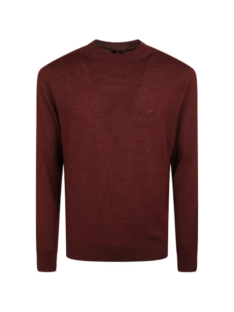 ETRO wool and silk sweater with Pegaso embroidery