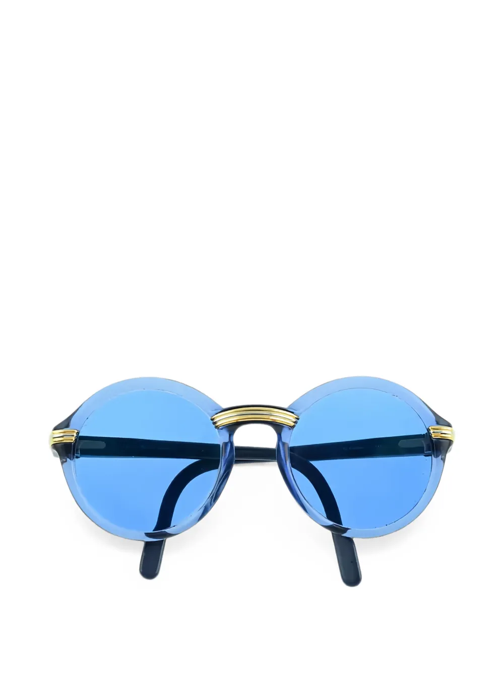 Cartier Occhiali da sole tondi - Blu