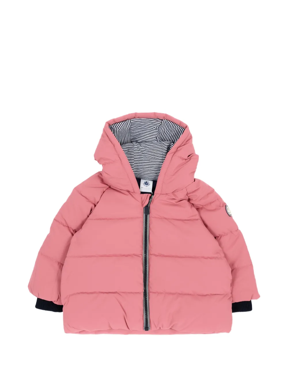 Petit Bateau quilted hooded jacket - Rosa