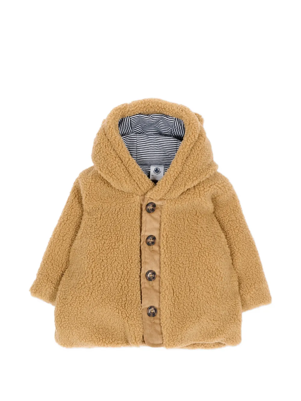 Petit Bateau hooded faux-fur jacket - Toni neutri