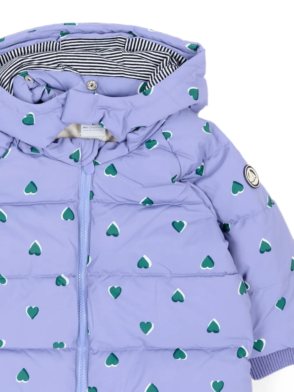 Petit Bateau Gewatteerd jack Paars