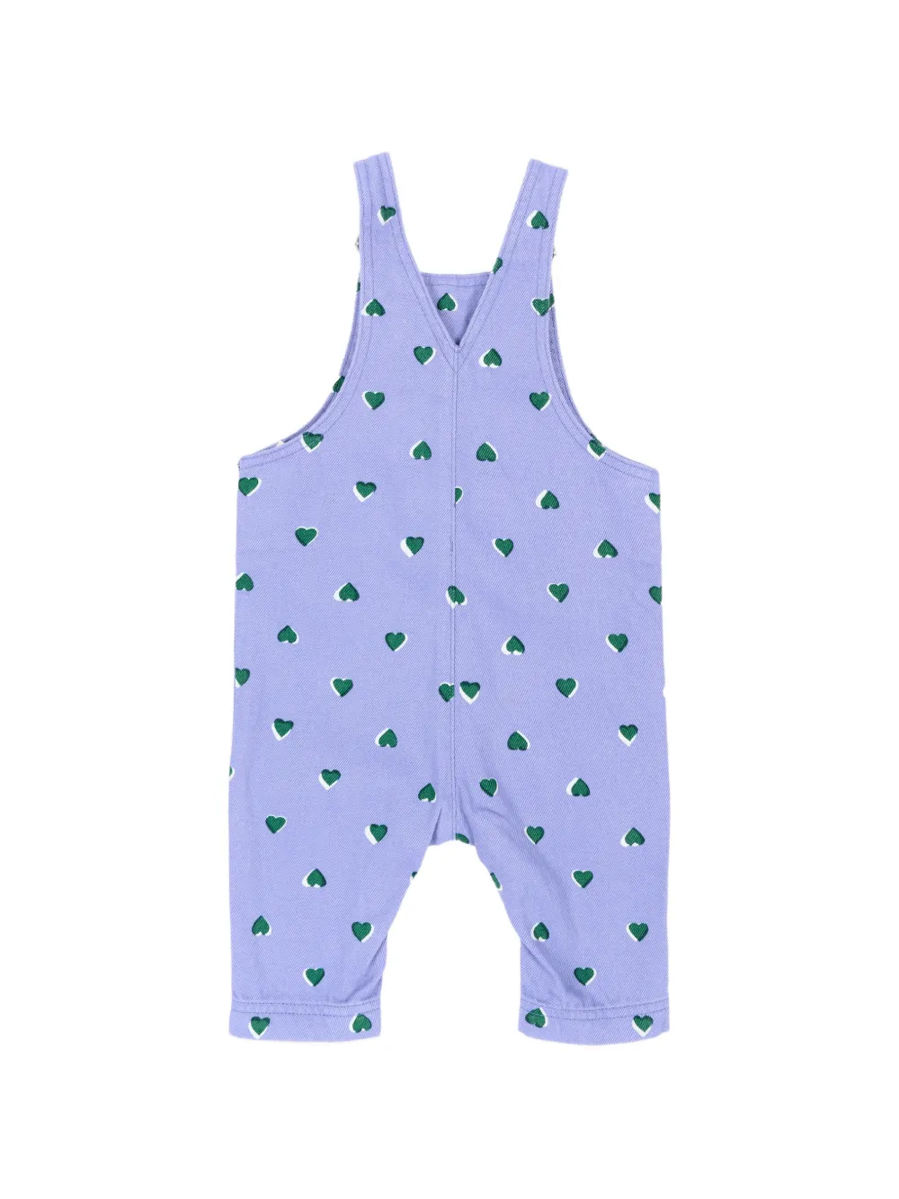 Petit Bateau Tuinbroek met hartprint Paars