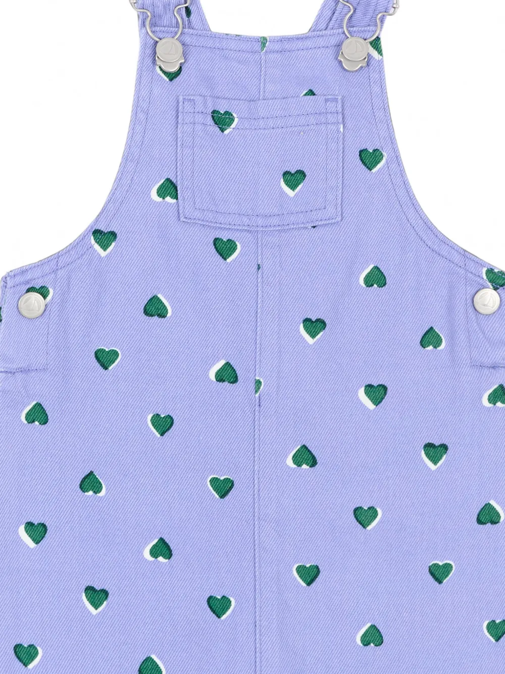 Petit Bateau Tuinbroek met hartprint Paars