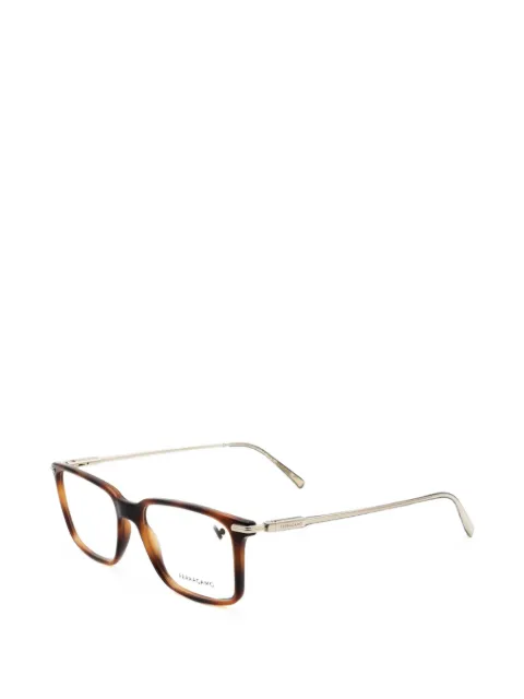 Ferragamo Eyewear tortoiseshell-effect rectangle-frame glasses