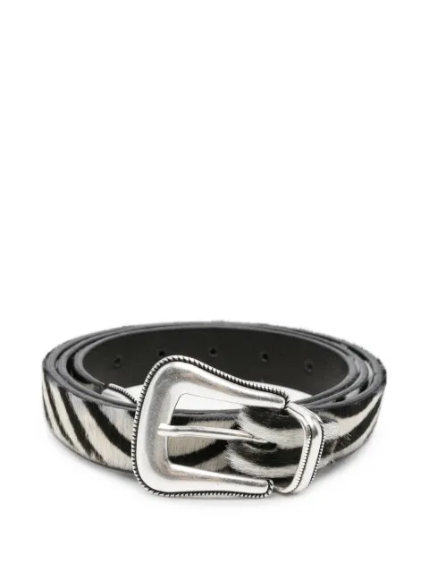 ERALDO zebra-print western-style belt