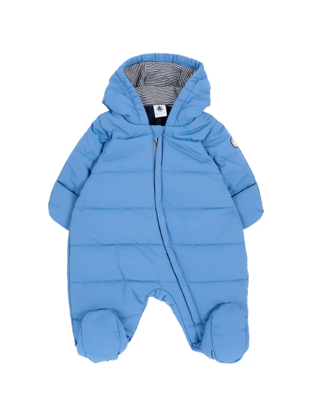 Petit Bateau padded hooded snowsuit - Blu