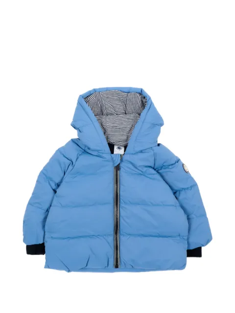 Petit Bateau quilted hooded jacket