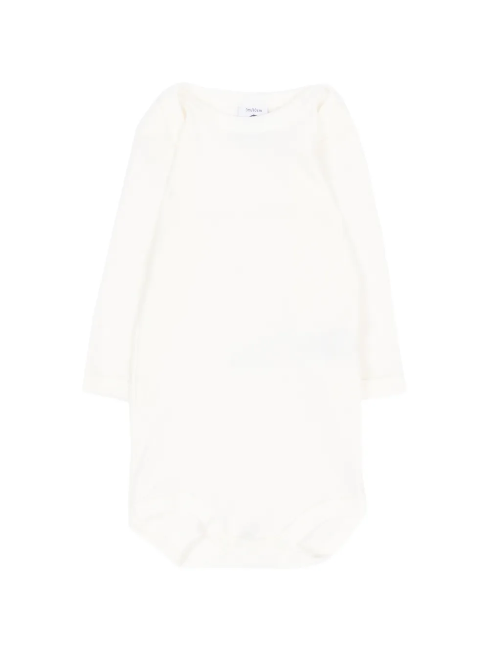 Petit Bateau Drie gestreepte rompers met hart-print Wit