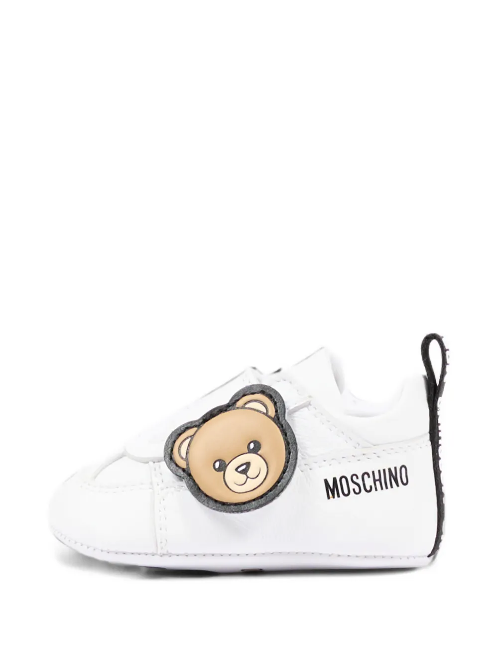 Moschino Kids Teddy Bear touch-strap sneakers Wit