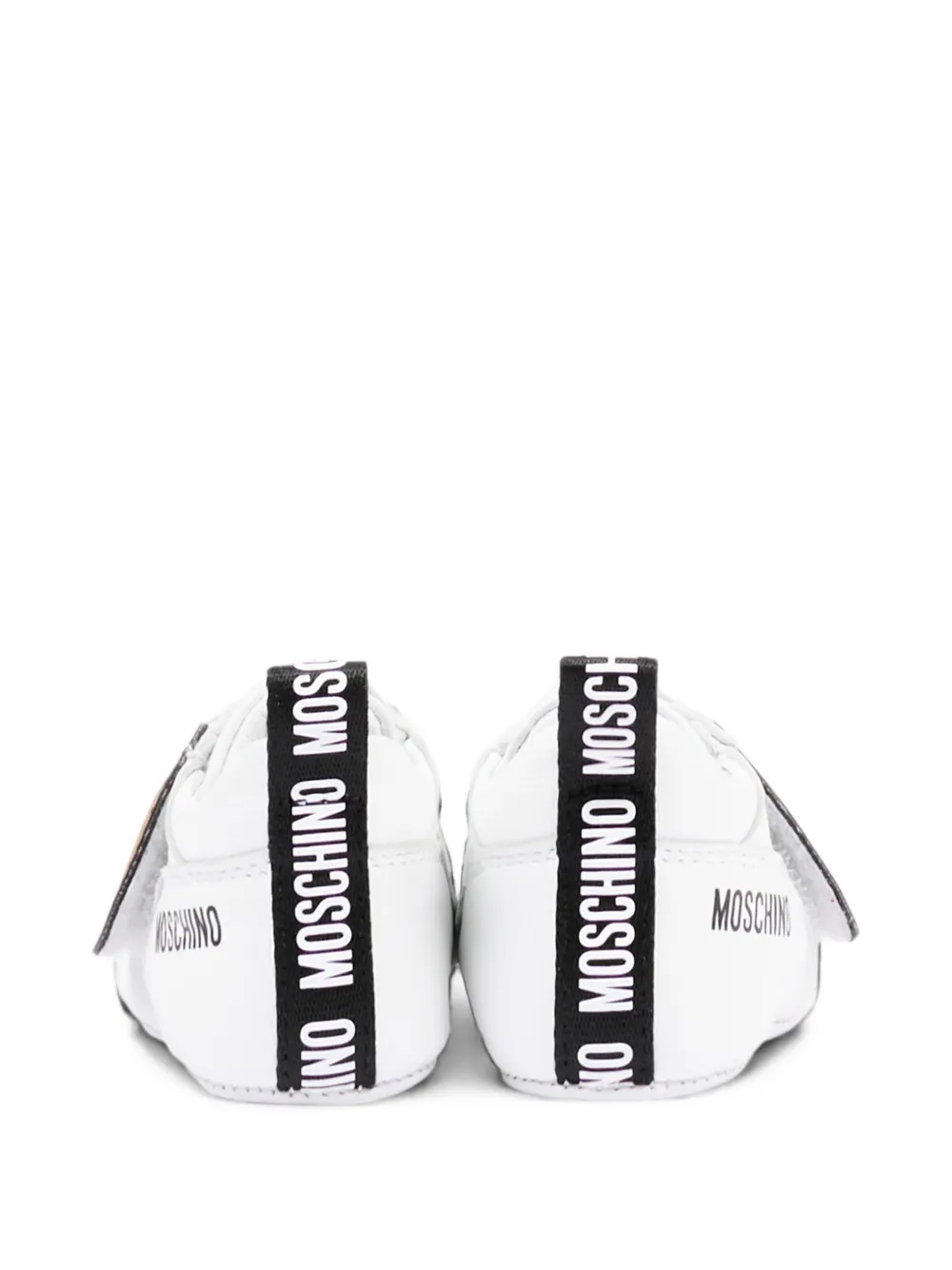 Moschino Kids Teddy Bear touch-strap sneakers Wit