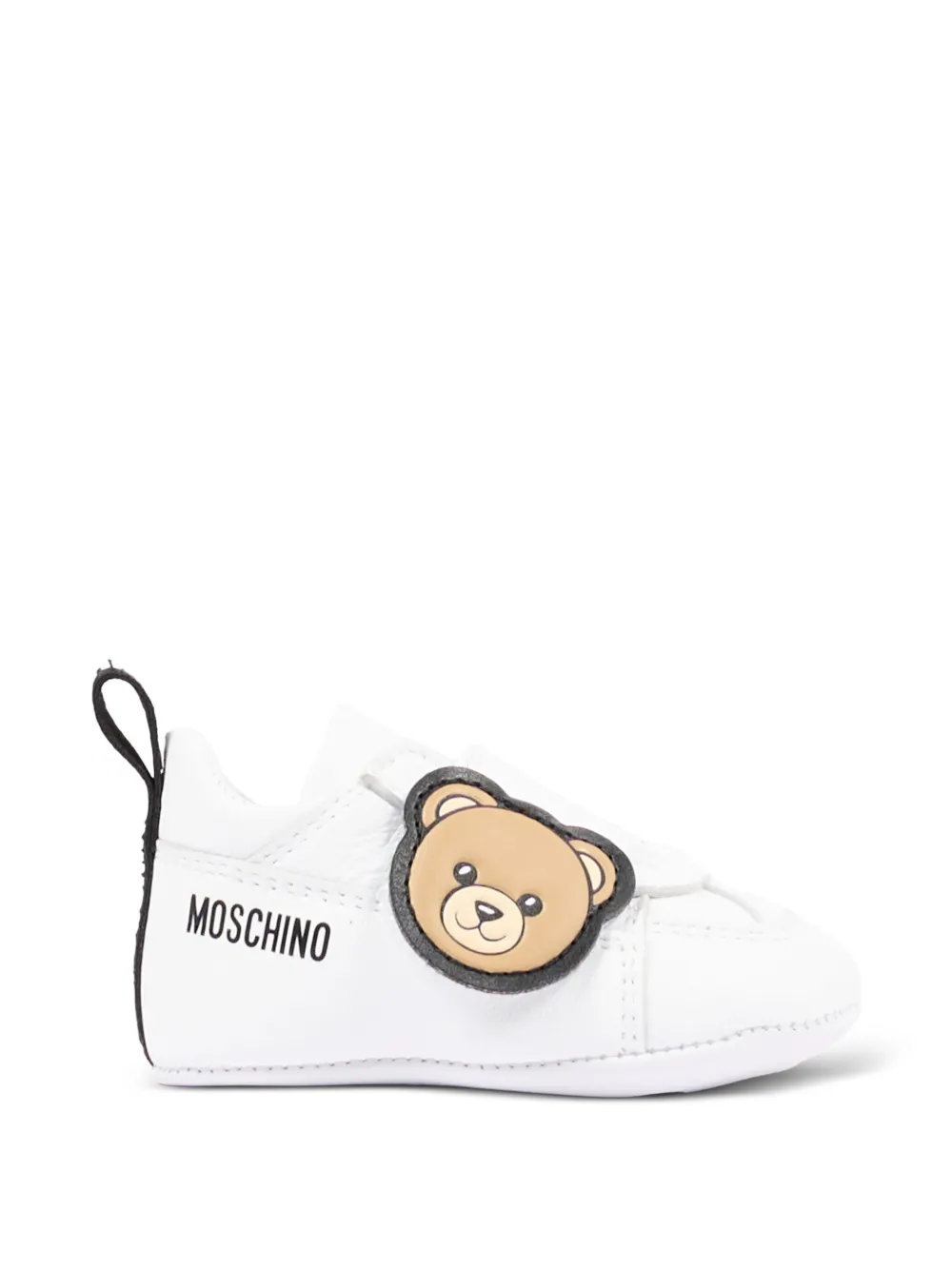 Moschino Kids Teddy Bear touch-strap sneakers Wit