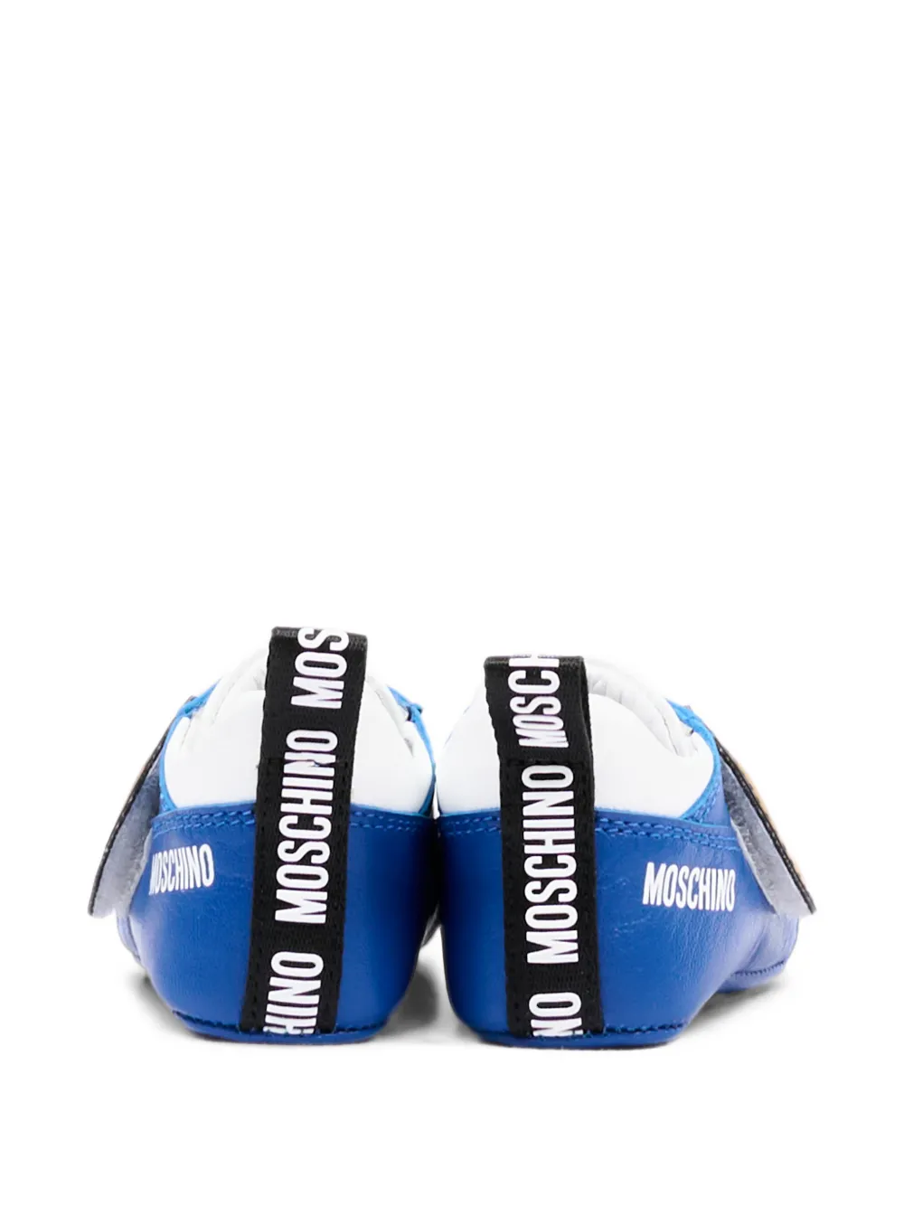 Moschino Kids Teddy Bear touch-strap sneakers Blauw