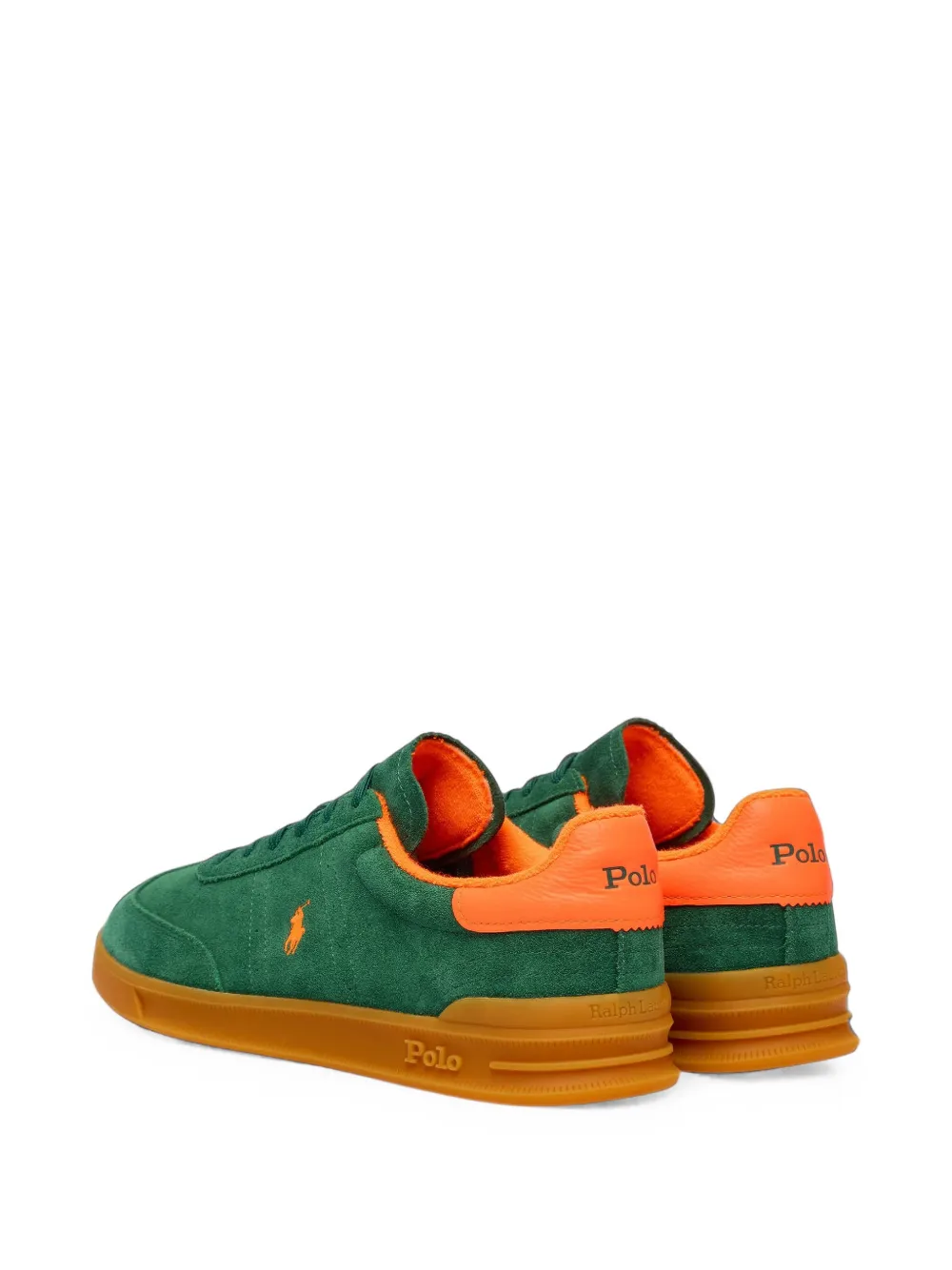 Polo Ralph Lauren Signature Pony suede sneakers Groen