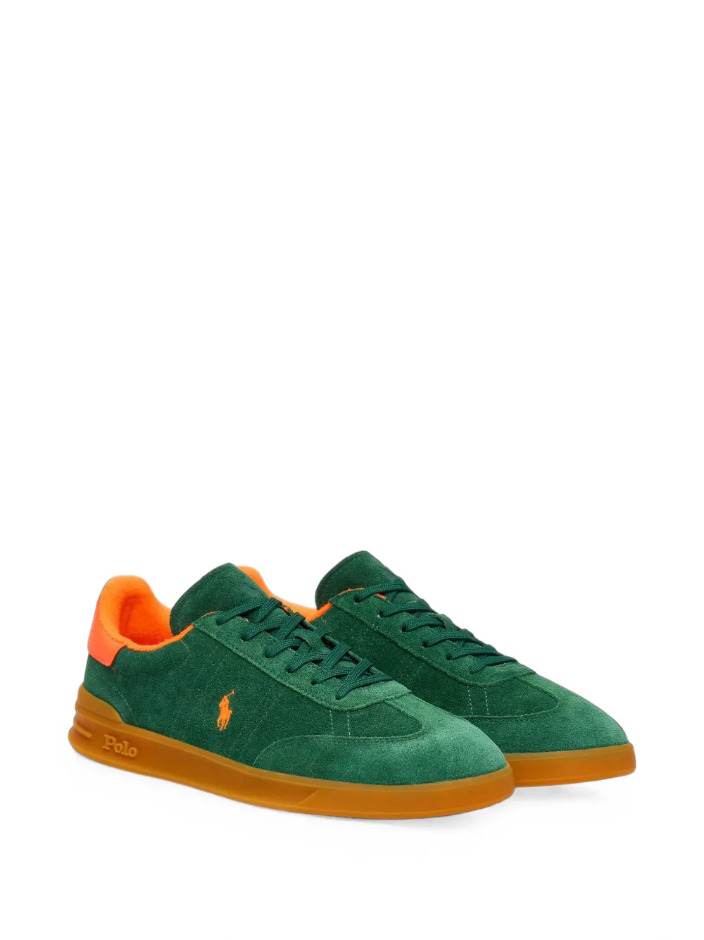 Polo Ralph Lauren Signature Pony suede sneakers Groen