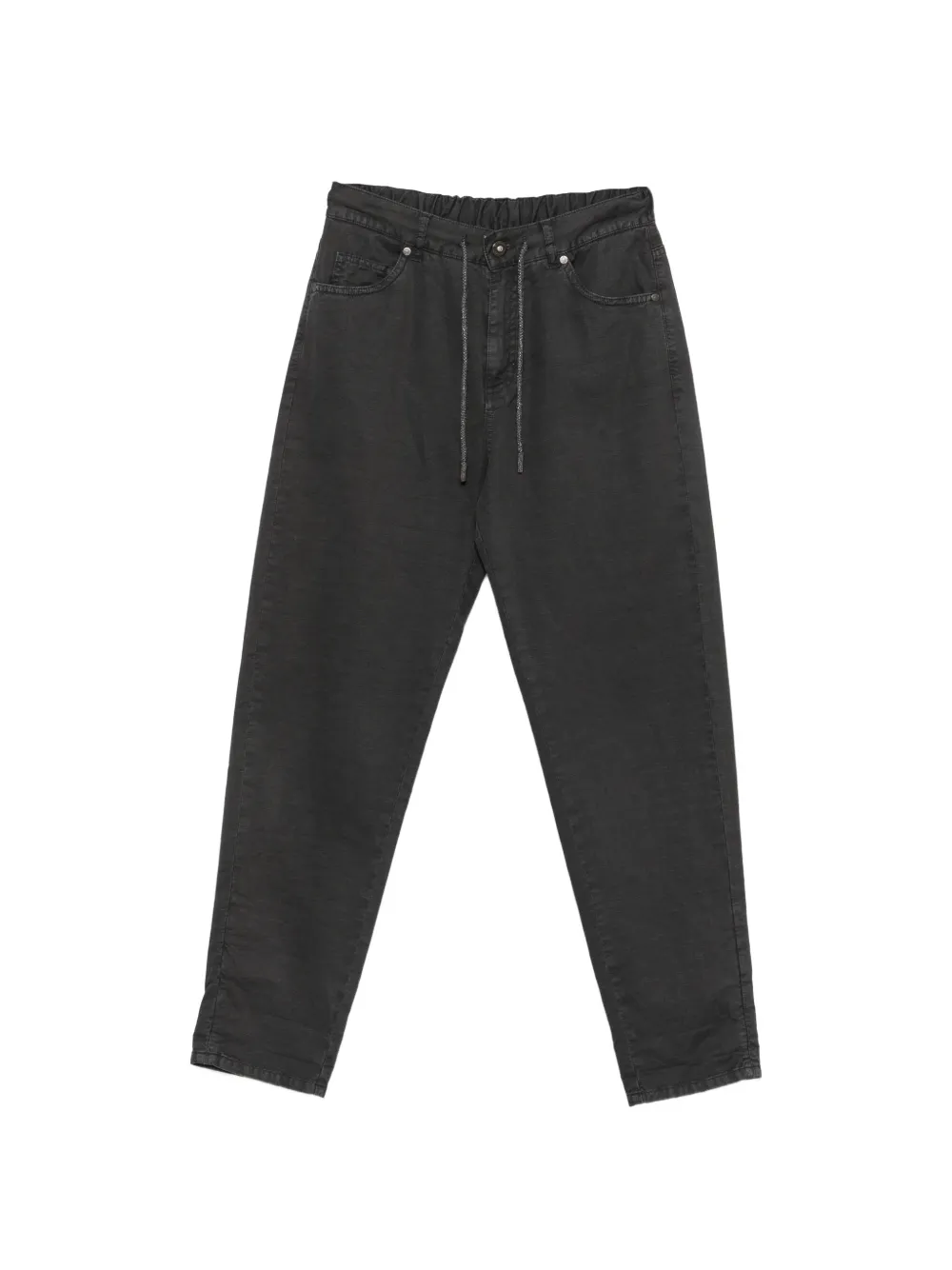 PANICALE Jeans dritti con coulisse - Grigio