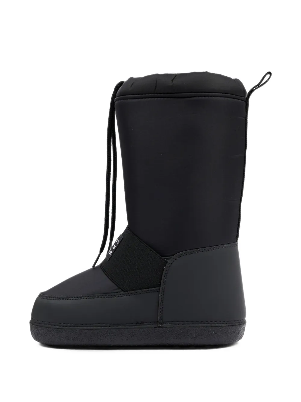 MM6 Maison Margiela Kids logo-patch drawstring snow boots Zwart