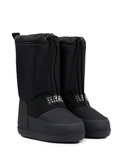 MM6 Maison Margiela Kids botas de nieva con parche del logo y cordones
