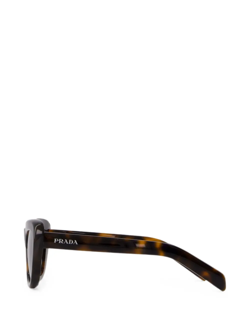 Prada Eyewear Zonnebril met rechthoekig montuur Zwart