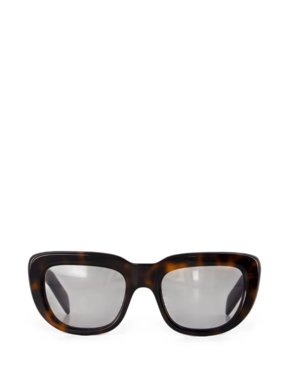 Prada Eyewear tortoiseshell-effect rectangle-frame sunglasses - Schwarz