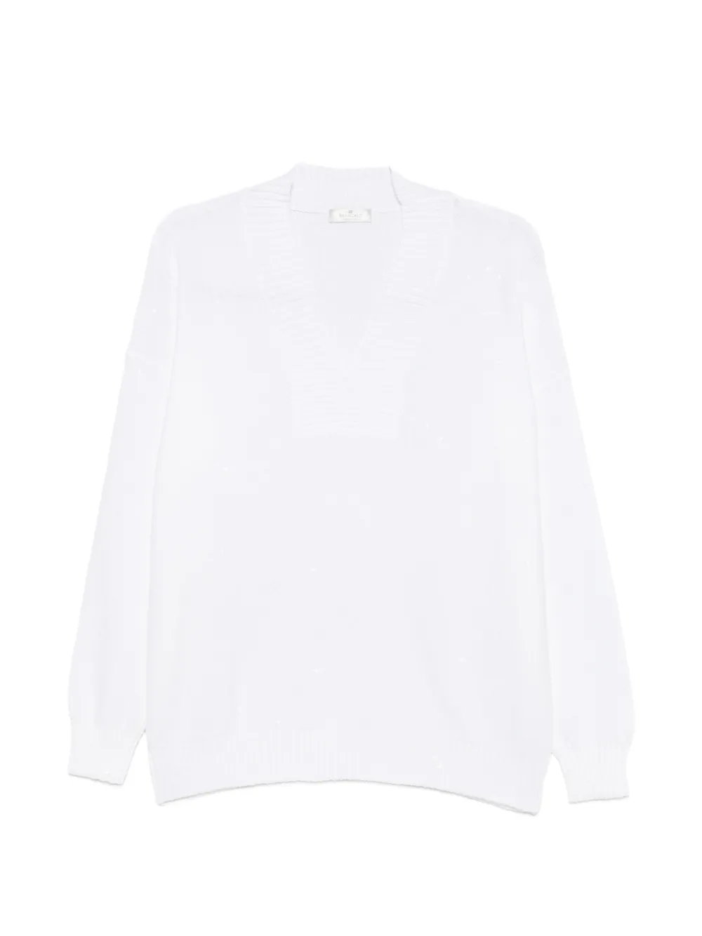 PANICALE Maglione con scollo a V - Bianco