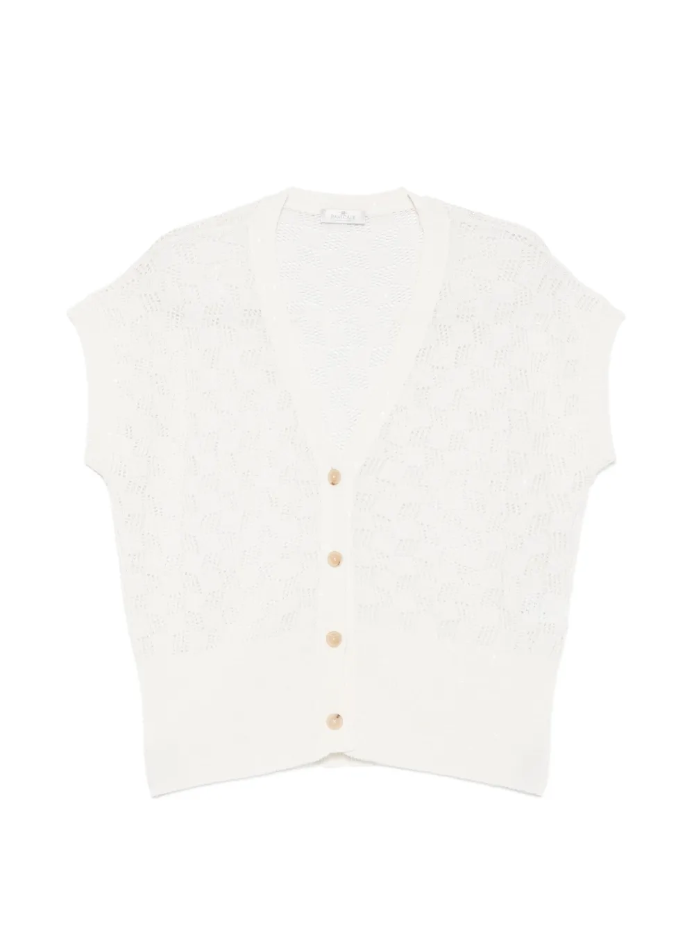 PANICALE Cardigan mit V-Ausschnitt - Nude