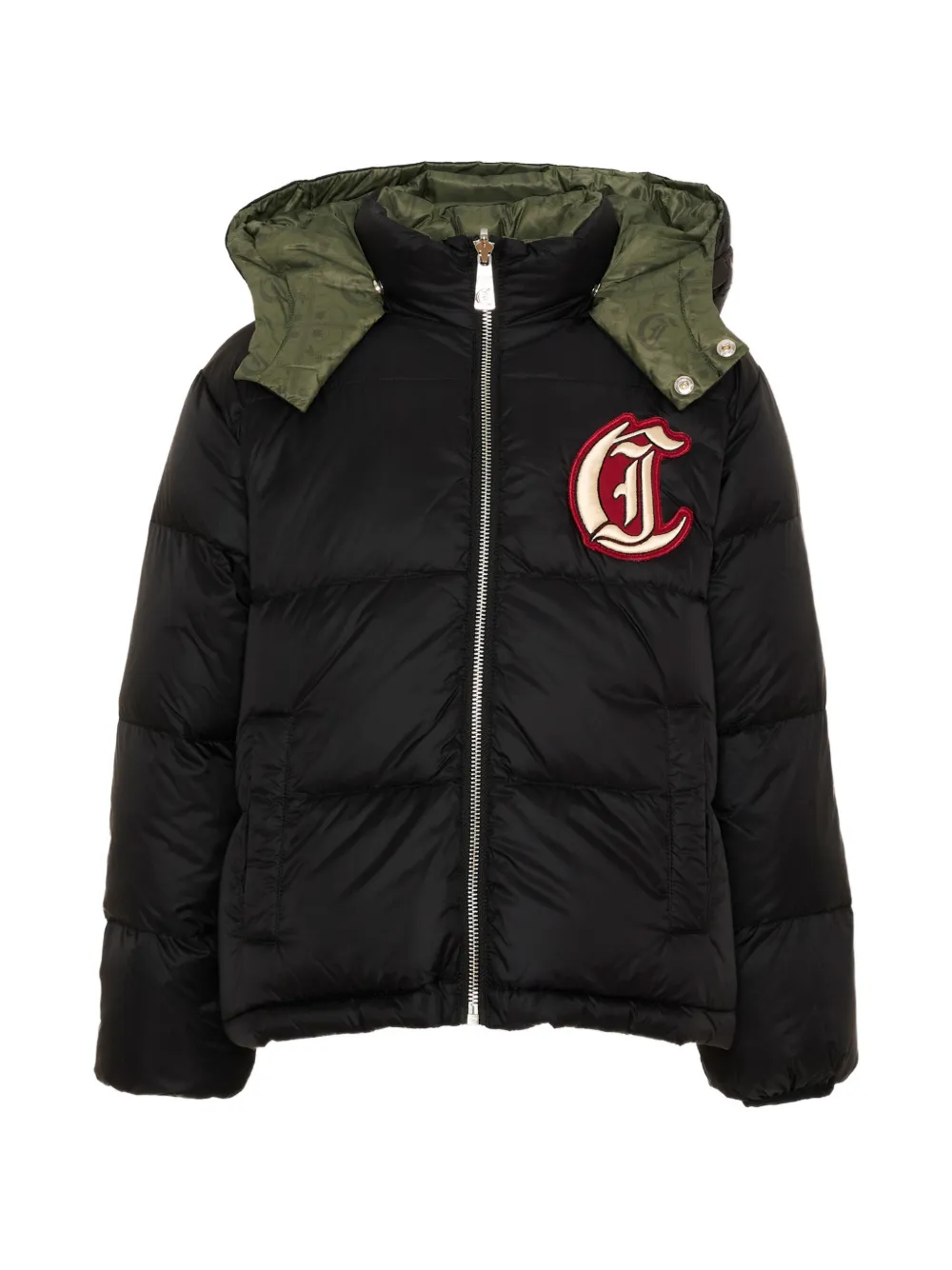 Just Cavalli Kids Donsjack met logopatch Zwart