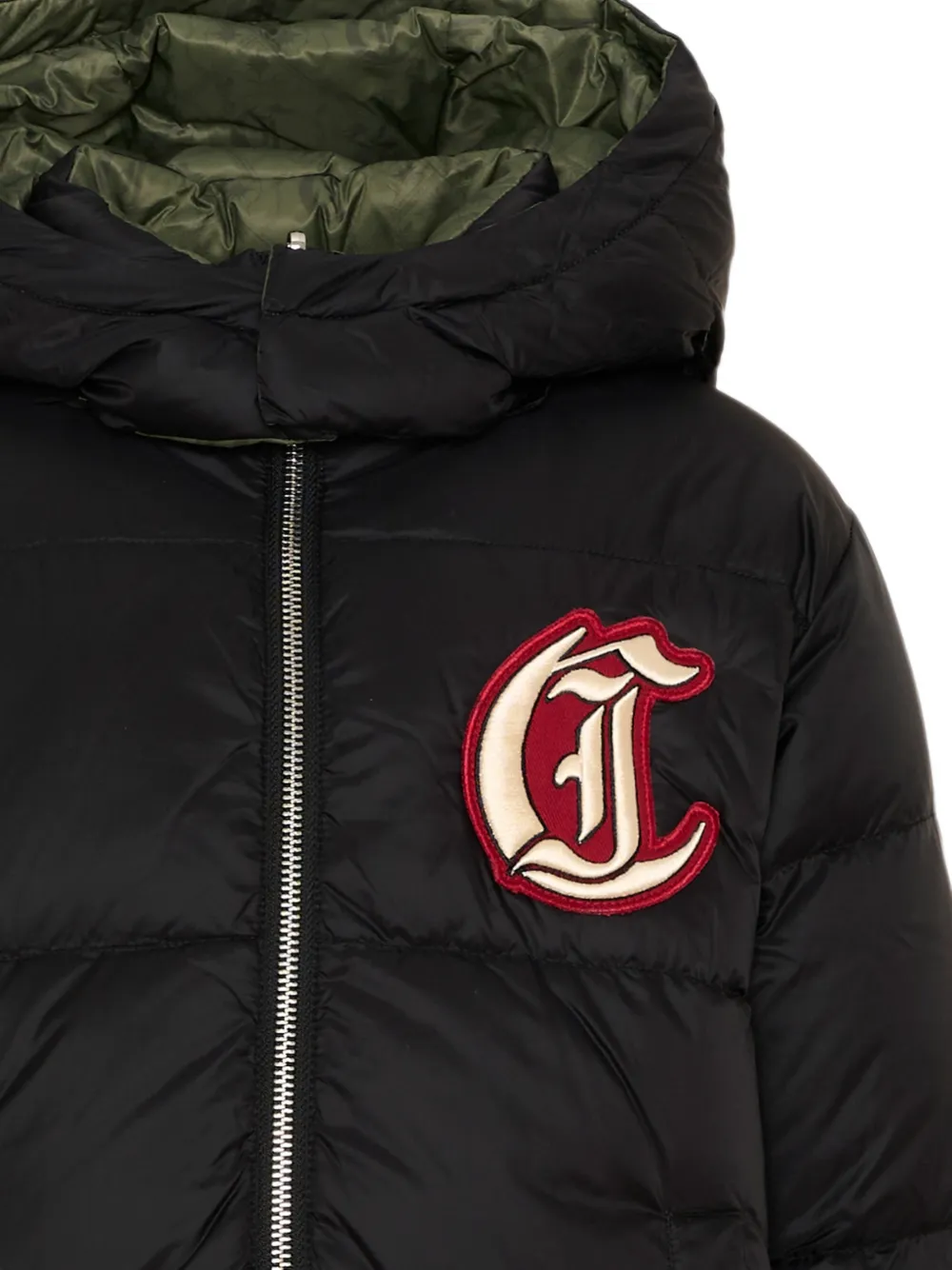 Just Cavalli Kids Donsjack met logopatch Zwart